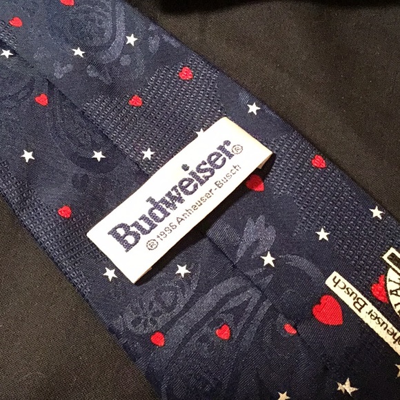 VINTAGE BUDWEISER TIE  I LOVE ❤️ YOU MAN. - Picture 3 of 7